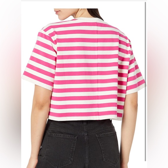 The Drop Women's Sydney Short-Sleeve Cropped Crew Neck T-Shirt..(NWT)medium - Picture 2 of 4